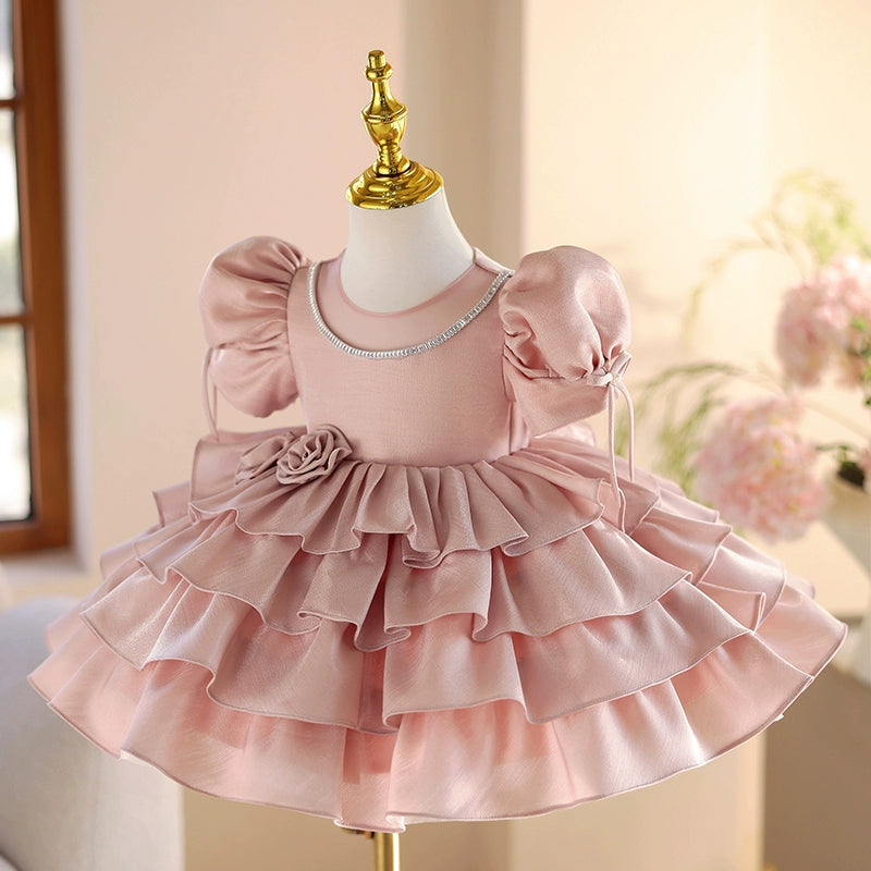 Adorable Pink Princess Birthday Dress for Girls - Perfect for Birthday Parties, Photo Shoots & Special Occasions
