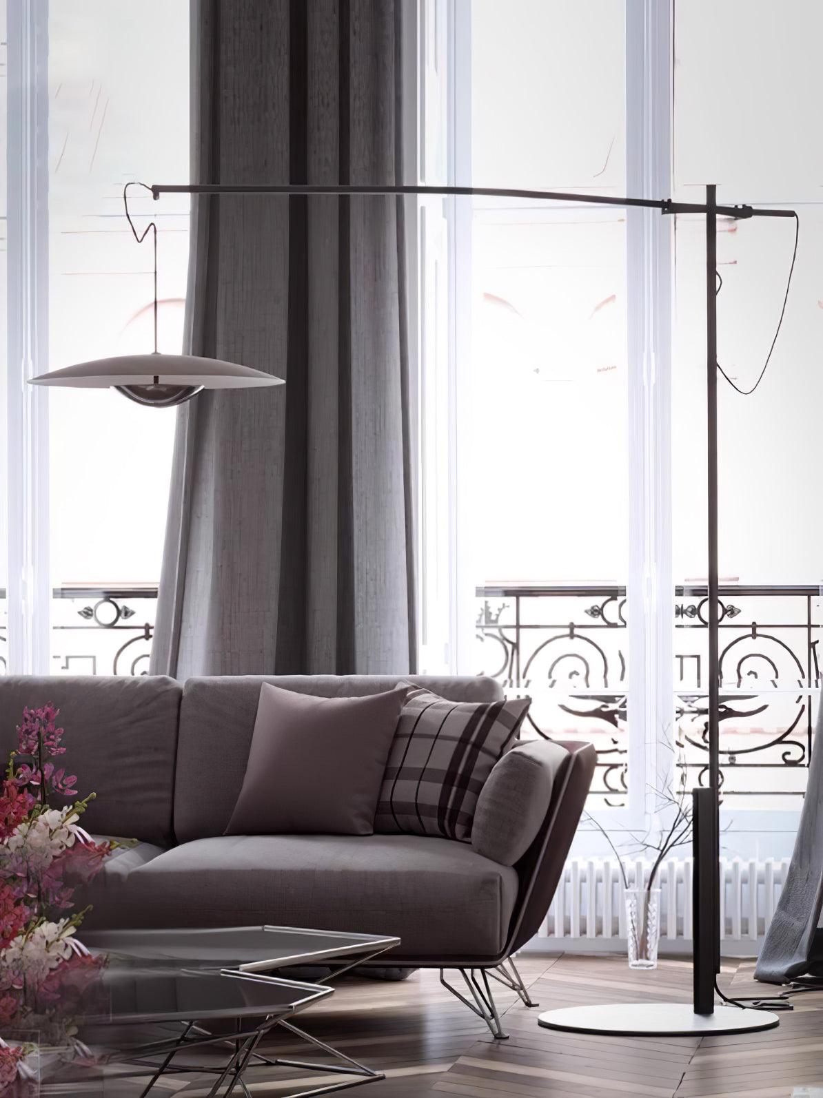 Modern Adjustable Directional Floor Lamp - 360° Swivel Head for Reading & Living Room Lighting - Perfect for Home Office, Bedroom, or Study Room