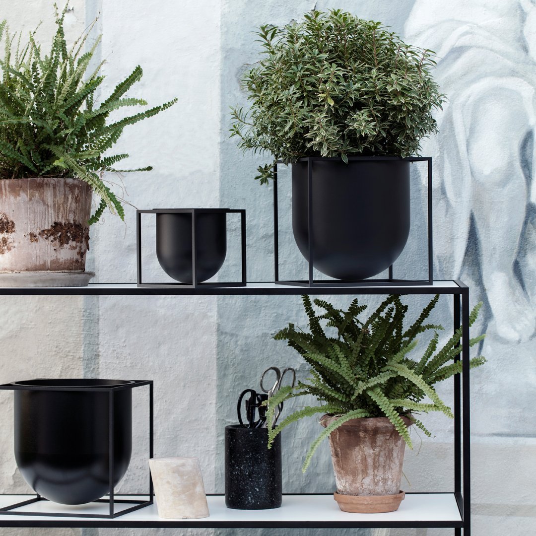 Soren Lassen Kubus Flowerpot - Modern Square Planter for Indoor Plants - Perfect for Home, Office & Garden Decor