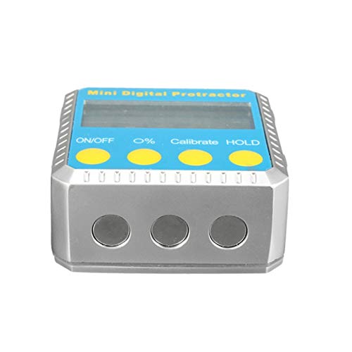 360 Degree Digital Angle Finder - OUSIKA Mini Digital Inclinometer with Bubble Level, Bezel Case & Angle Gauge for Woodworking, Construction, DIY Projects & Automotive Alignment
