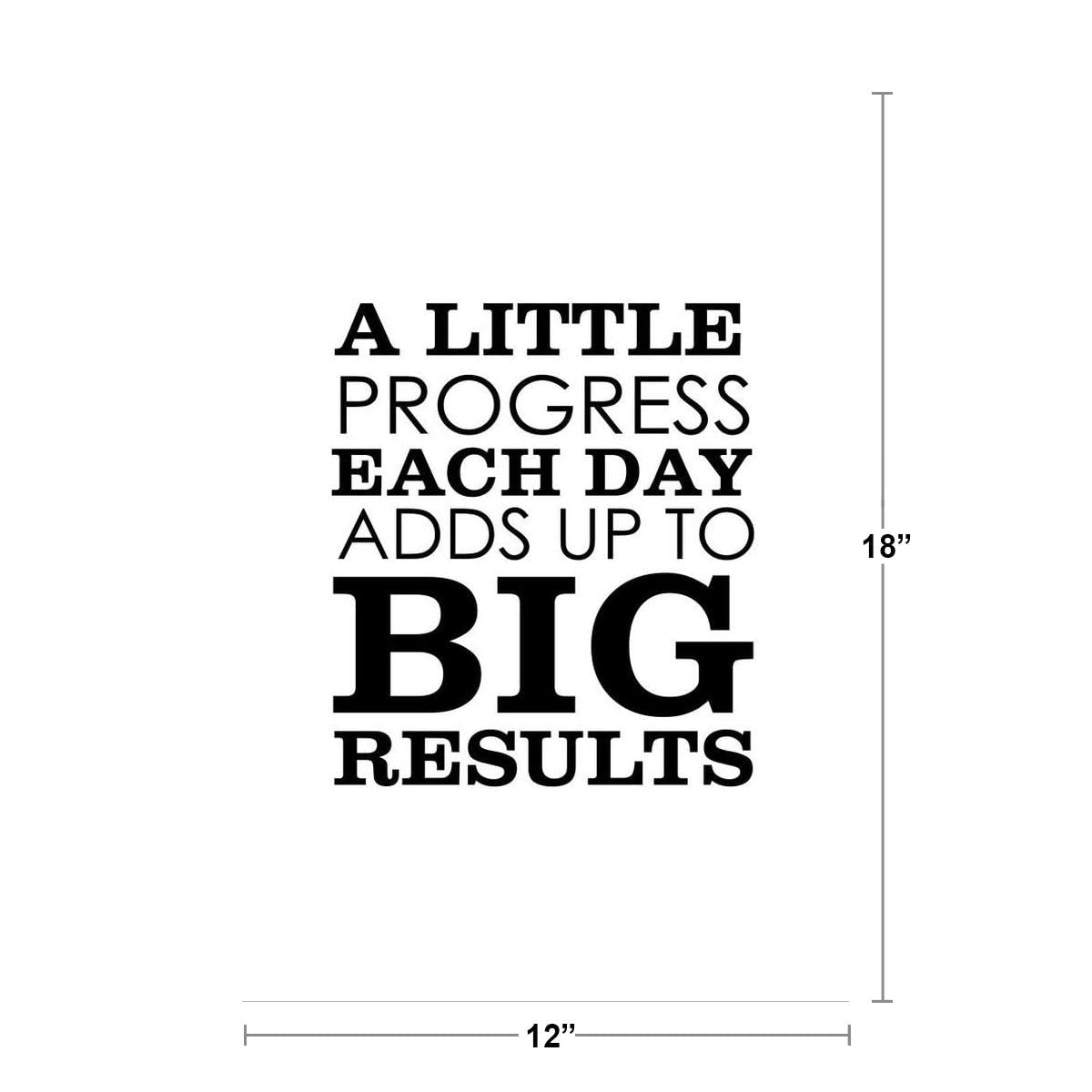 Motivational Wall Art Print - Perseverance & Determination Poster 12x18 - Inspirational Home & Office Decor for Daily Motivation