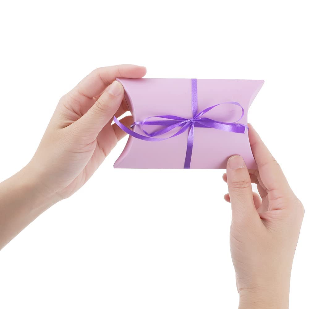 30pcs Kraft Gift Boxes for Chocolate Jewelry - Wedding Birthday Party Favors (Purple)