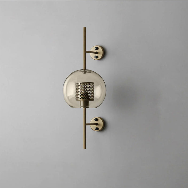 Chiswick Glass Wall Lamp - Modern LED Sconce Light for Living Room, Bedroom, and Hallway - Elegant Home Decor Lighting Fixture