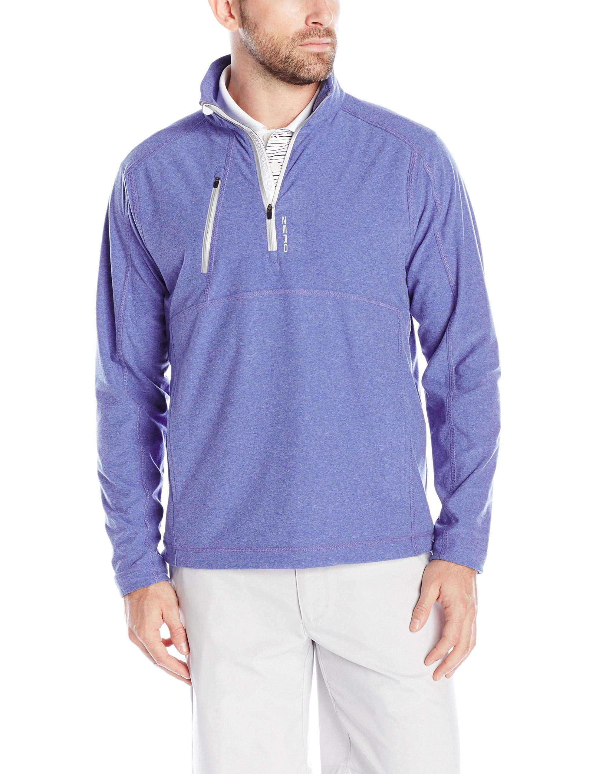 Zero Restriction Men's Dash 3.0 Tech Pullover Jacket - Lightweight Waterproof Golf Windbreaker for Outdoor Sports & Casual Wear