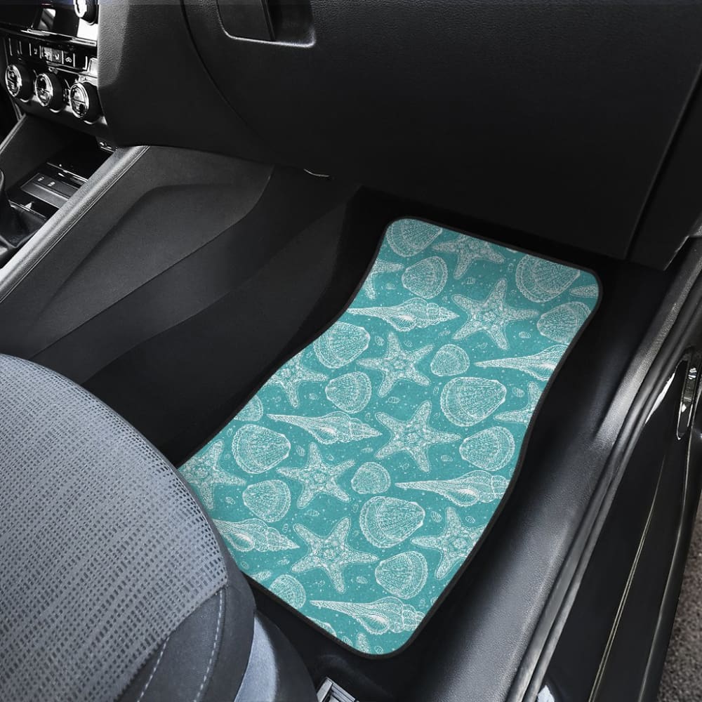 Premium Sea Shell Car Floor Mats - Non-Slip, Waterproof & Durable Protection for Sedans, SUVs & Trucks | Perfect for Beach Lovers & Coastal Road Trips