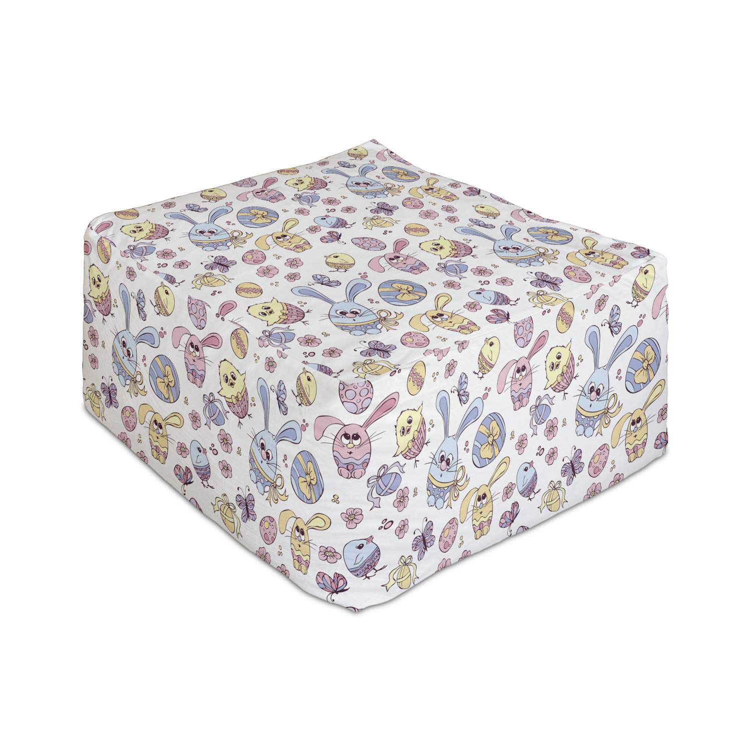 Ambesonne Easter Rectangle Pouf Ottoman - 25