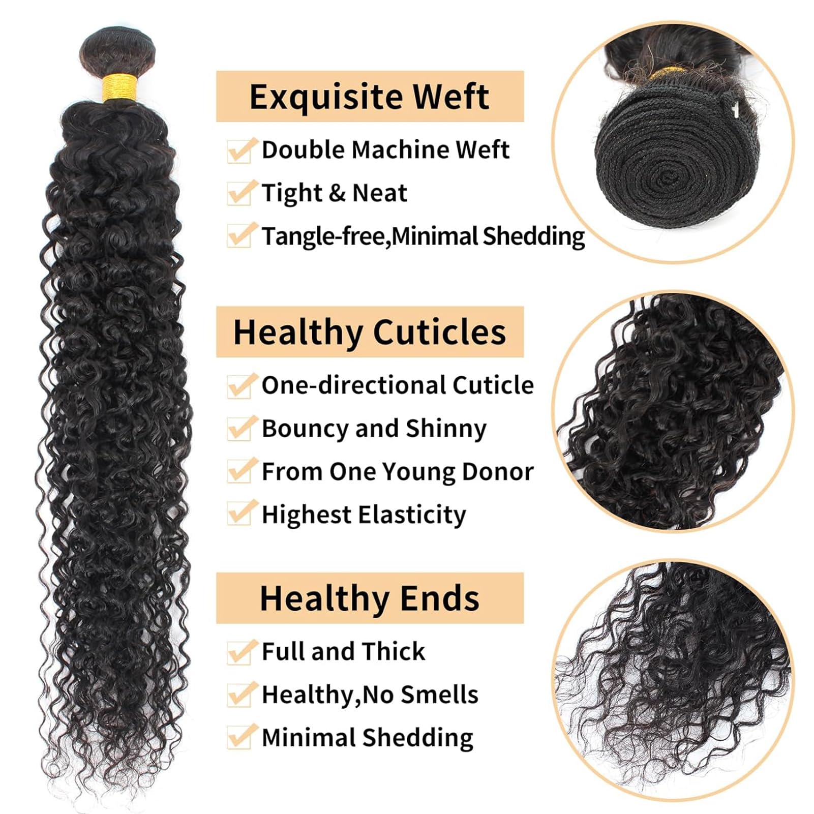 12A Water Wave Bundles 32 Inch 100% Unprocessed Brazilian Virgin Human Hair - Wet & Wavy Weave Bundles for Natural Look | Perfect for Protective Styles, Sew-Ins & Everyday Wear