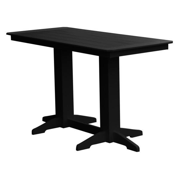 Eco-Friendly Recycled Plastic Bar Table - Durable Outdoor & Indoor Pub Height Table for Patio, Deck, or Home Bar - Sustainable Furniture for Entertaining