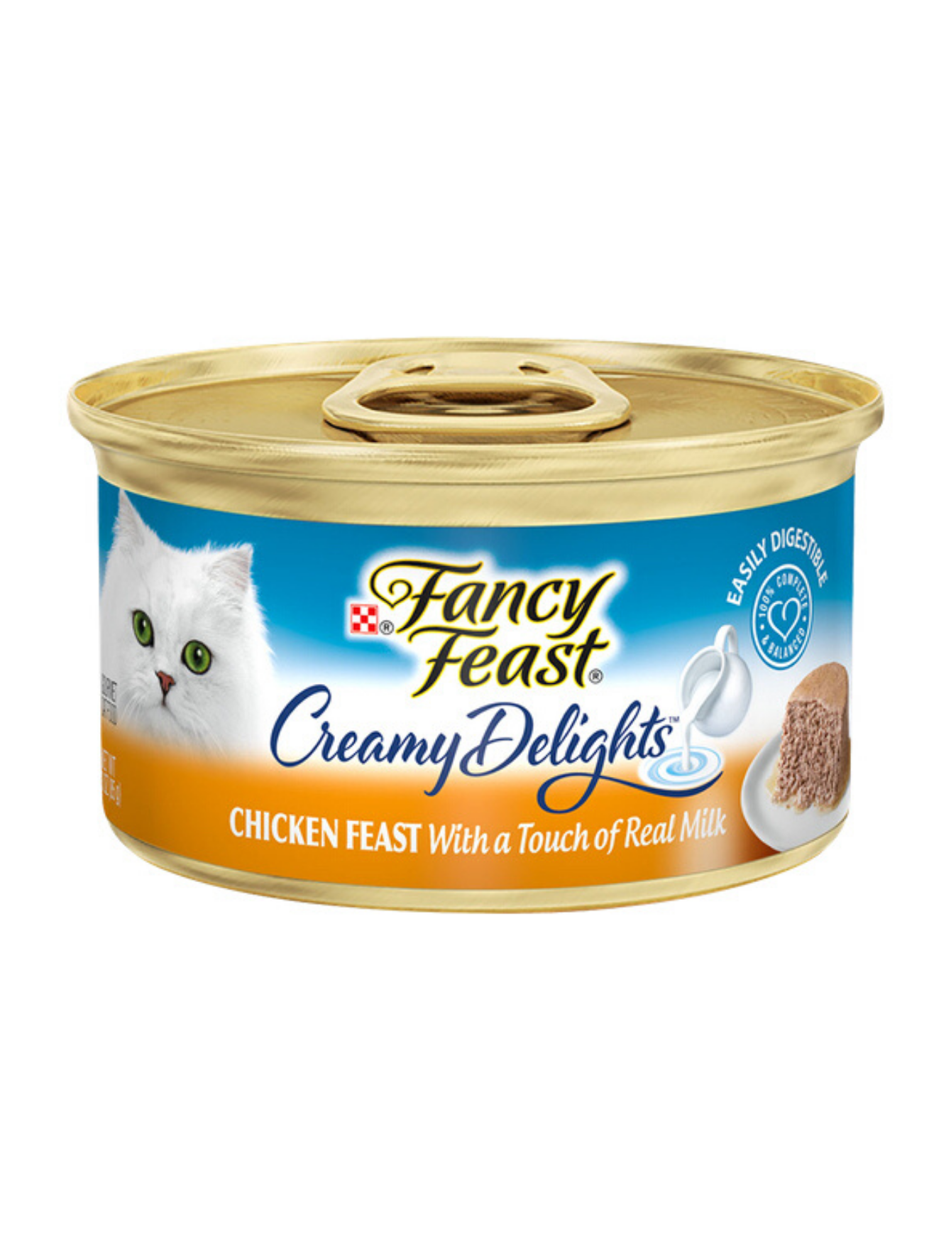 Fancy Feast Creamy Delights Chicken Feast Canned Cat Food 85g - Premium Wet Cat Food for Adult Cats - Perfect for Mealtime & Special Treats