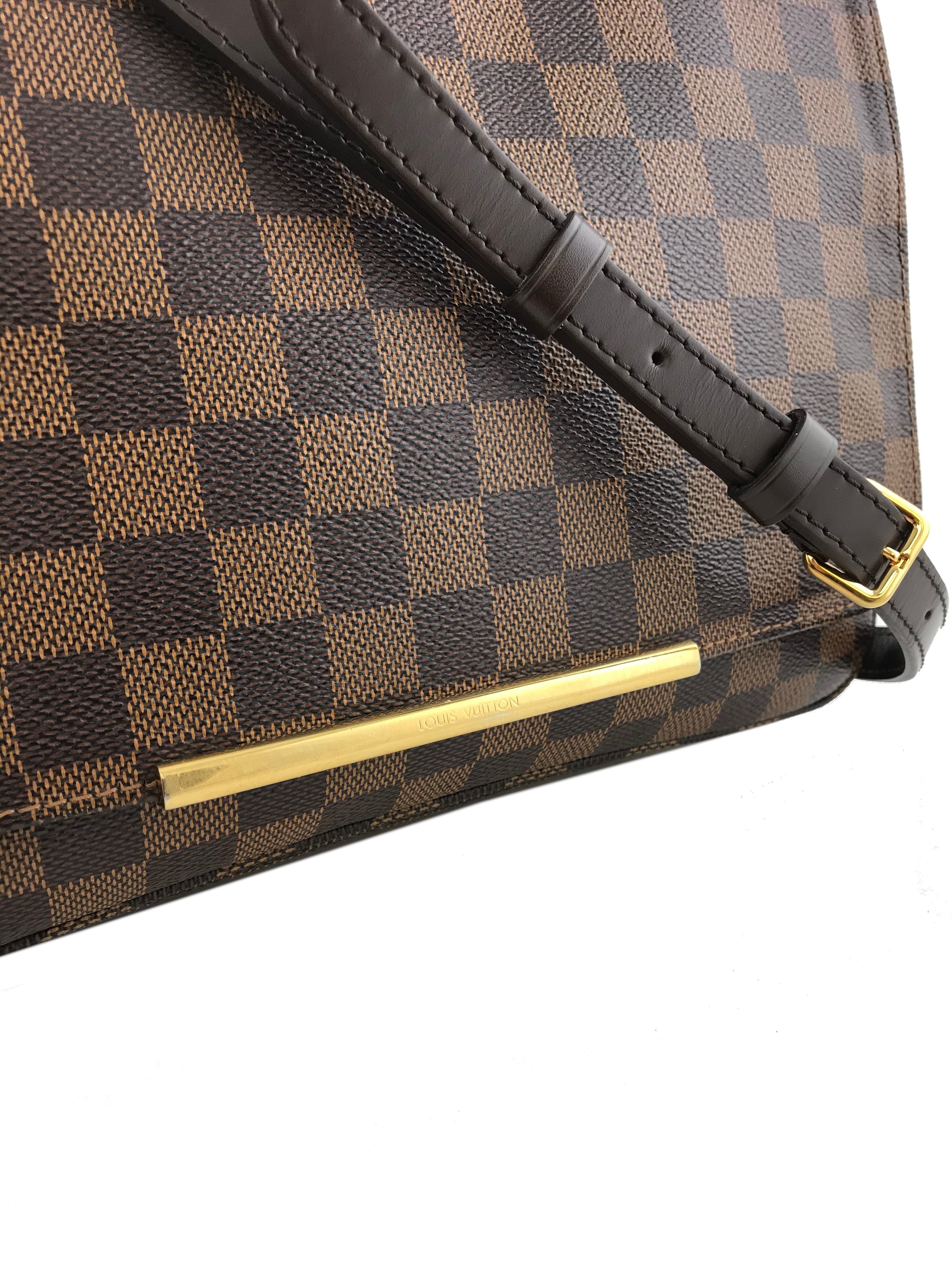 Authentic Louis Vuitton Damier Ebene Hoxton GM Shoulder Bag - Luxury Designer Handbag for Women | Perfect for Work, Travel & Everyday Use
