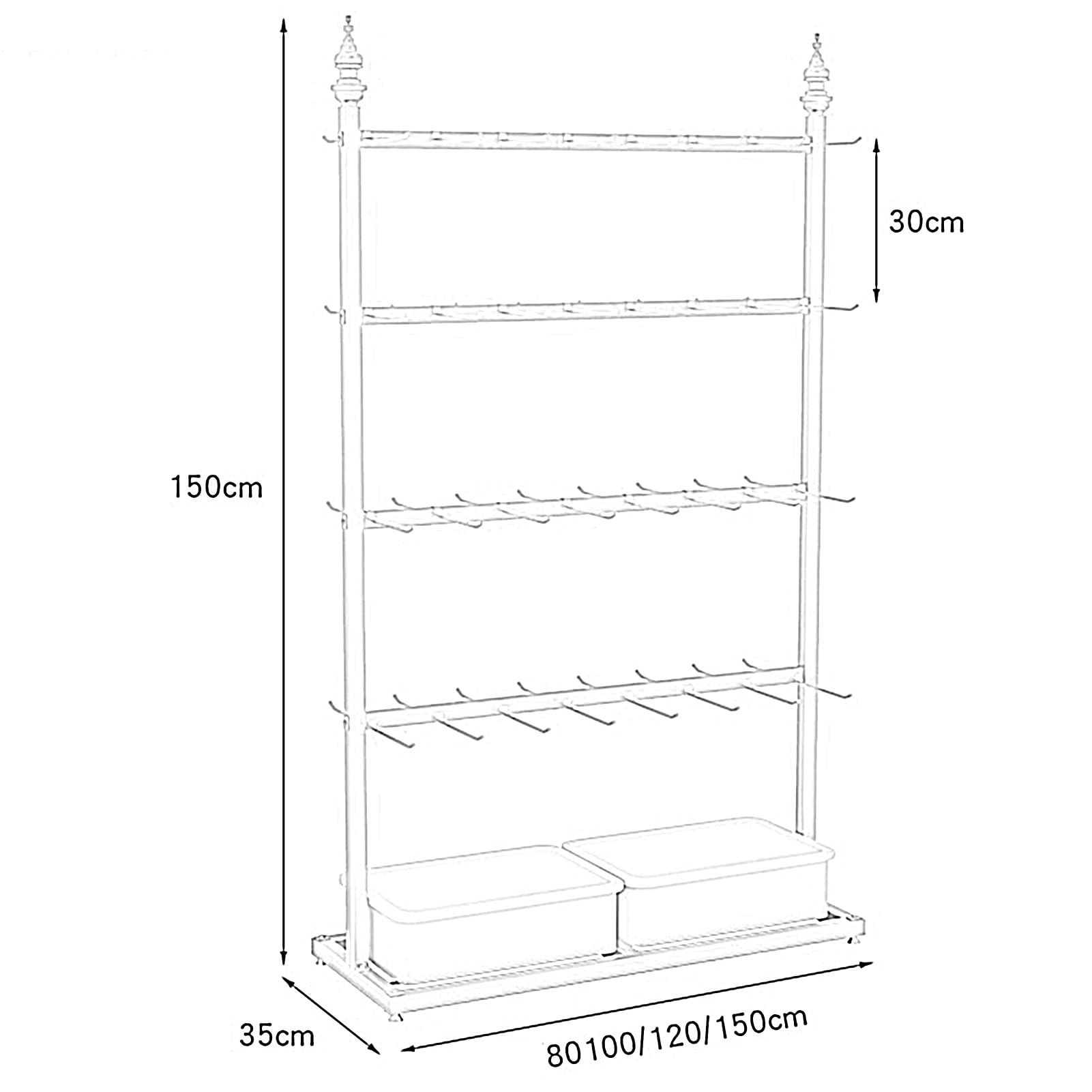 Premium Retail Display Rack for Socks, Slippers, Underwear & Accessories - Multifunctional Store Shelving Unit with Jewelry, Keyring & Phone Case Storage (Gold, 5-Tier) - Perfect for Boutiques, Clothing Stores & Commercial Displays