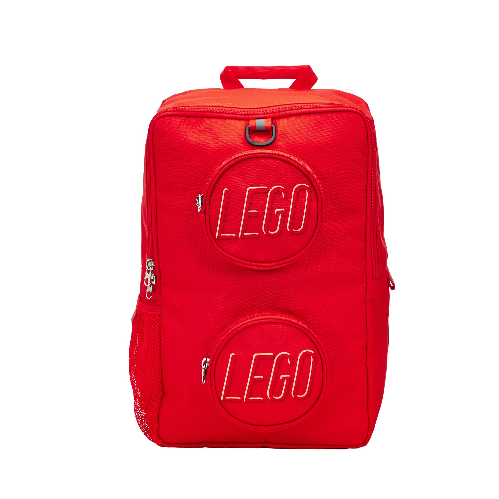LEGO Brick Backpack for Kids & Adults - Durable Red Building Block Backpack with Adjustable Straps - Perfect for School, Travel & LEGO Fan Gifts
