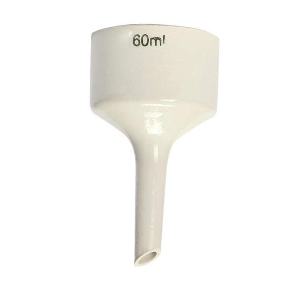 Premium Porcelain Buchner Funnel 60-300ml - Laboratory Grade Vacuum Filtration Funnel with Polypropylene Base | Ideal for Chemistry Experiments, Scientific Research & School Labs (300ml, White)