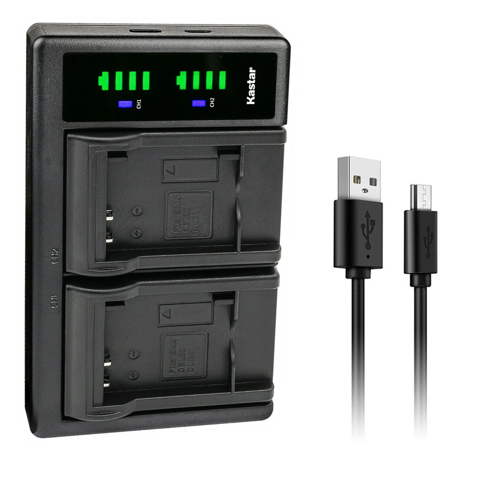 Kastar LTD2 USB Battery Charger for Pentax D-LI88 DLI88 Battery - Compatible with Optio H90, P70, P80, W90, WS80 Digital Cameras | Fast Charging, Travel & Outdoor Photography Accessory