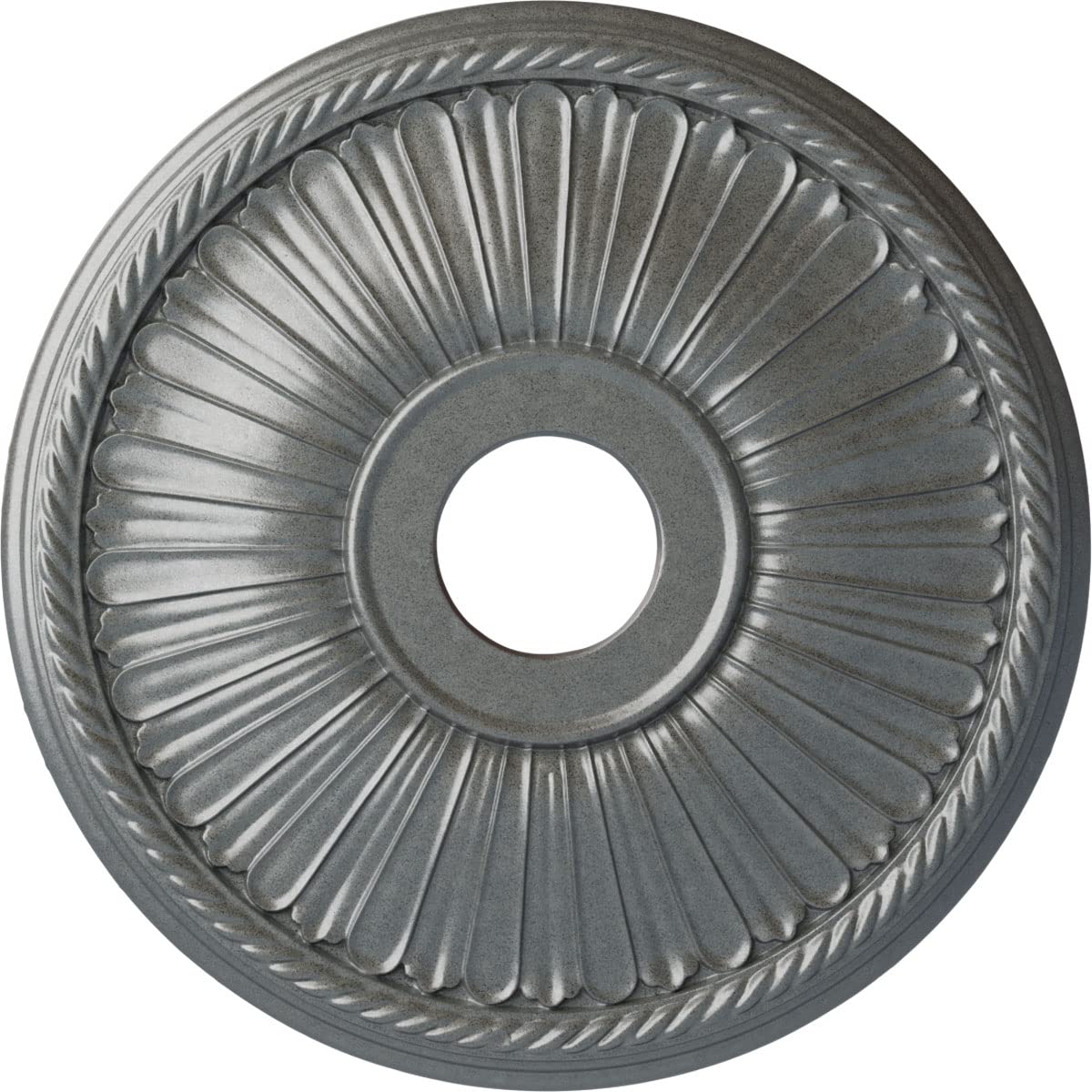 Ekena Millwork CM20BE1PLS 20-Inch Hand-Painted Platinum Ceiling Medallion - 20 1/8