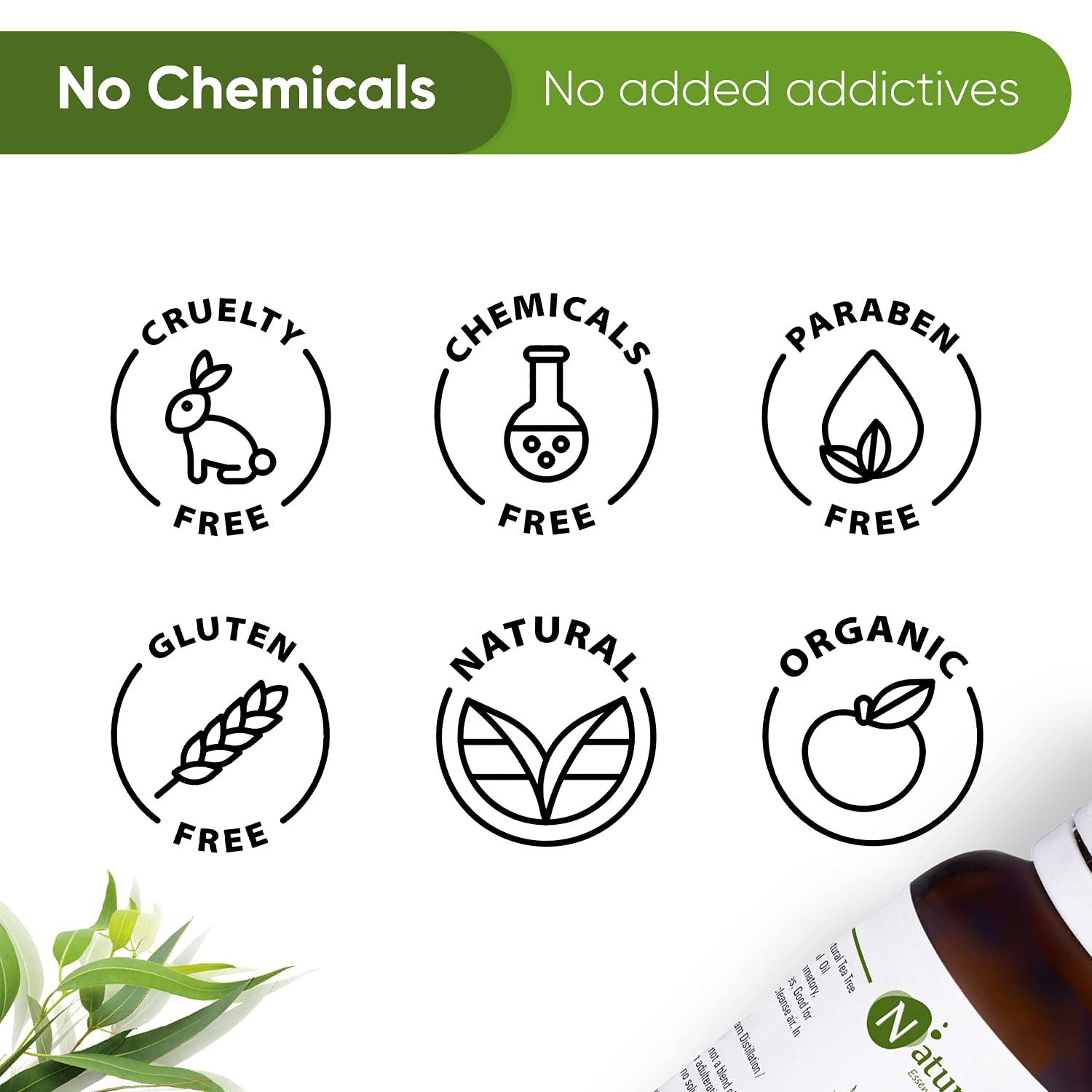 Naturalis Eucalyptus Lemon Essential Oil - 100% Pure Aromatherapy Oil for Relaxation, Skin Care & Mosquito Repellent - Organic Tea Tree Scented Oil (30ml) - Perfect for Diffusers, Massage & Home Spa