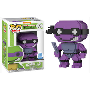 8 Bit Pop! Vinyl Figure Donatello (Neon Purple) [05] - TMNT Retro Gaming Collectible for Fans, Perfect for Display, Gifts & Nostalgic Home Decor