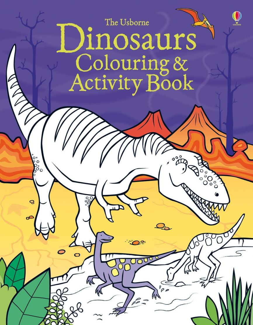 Dinosaurs Coloring and Activity Book for Kids - Fun Learning & Creative Play | Perfect for Home, School & Travel