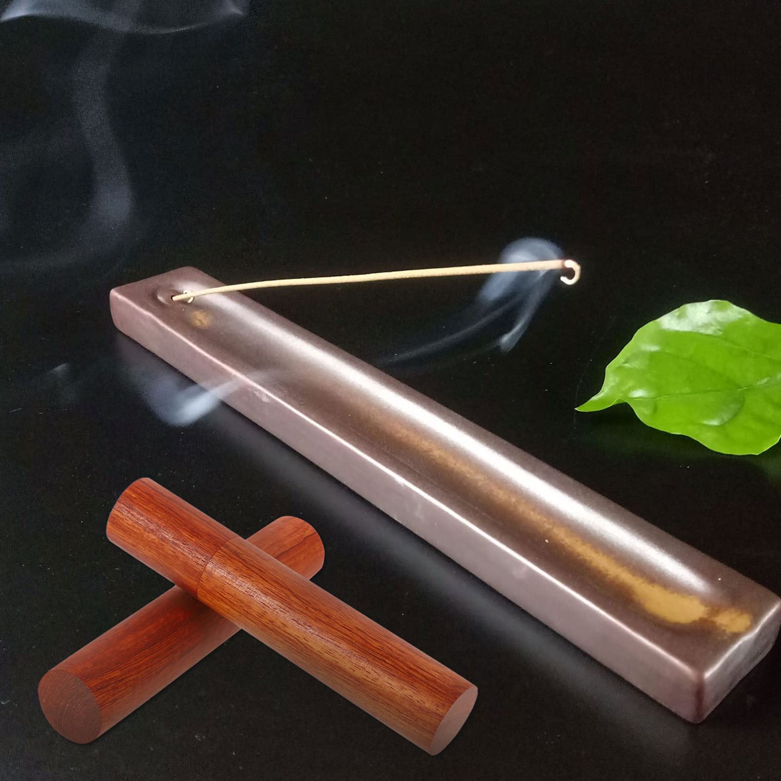 HEALLILY 2-Pack Wooden Incense Stick Storage Tubes with Lid - Airtight Aromatic Container for Travel & Home Use - Perfect for Organizing Incense Sticks, Essential Oils, and Herbs in Bedroom, Yoga Studio, or Meditation Space