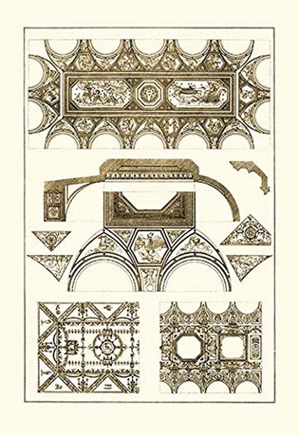 Buyenlarge 'Coved Ceiling' Vintage Art Paper Poster 20x30 Inches - Perfect for Home Decor, Office Wall Art & Gift Ideas