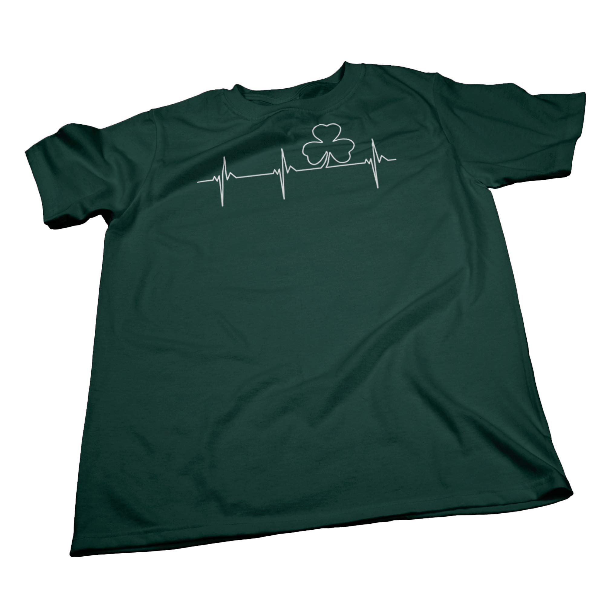 Authentic Irish Heartbeat St Patrick's Day T-Shirt for Men & Women - Celebrate Irish Pride with Stylish Casual Wear for Parades & Parties