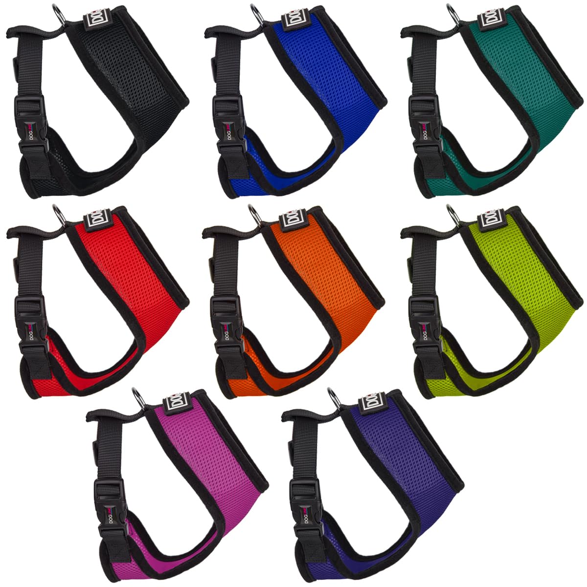 Premium Nylon Mesh Dog Harness - Large Size, Red - Adjustable & Breathable for Medium to Large Dogs - Perfect for Walking, Running & Outdoor Adventures