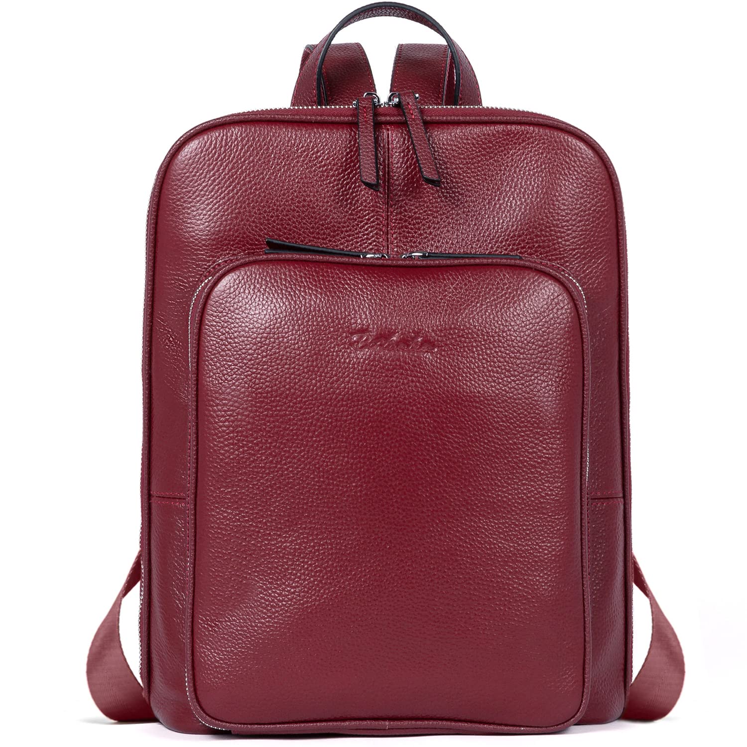 BOSTANTEN Genuine Leather Backpack Purse for Women - Stylish Laptop Backpack, College School Bag, Travel Carry On - Perfect for Work, Commuting & Weekend Getaways