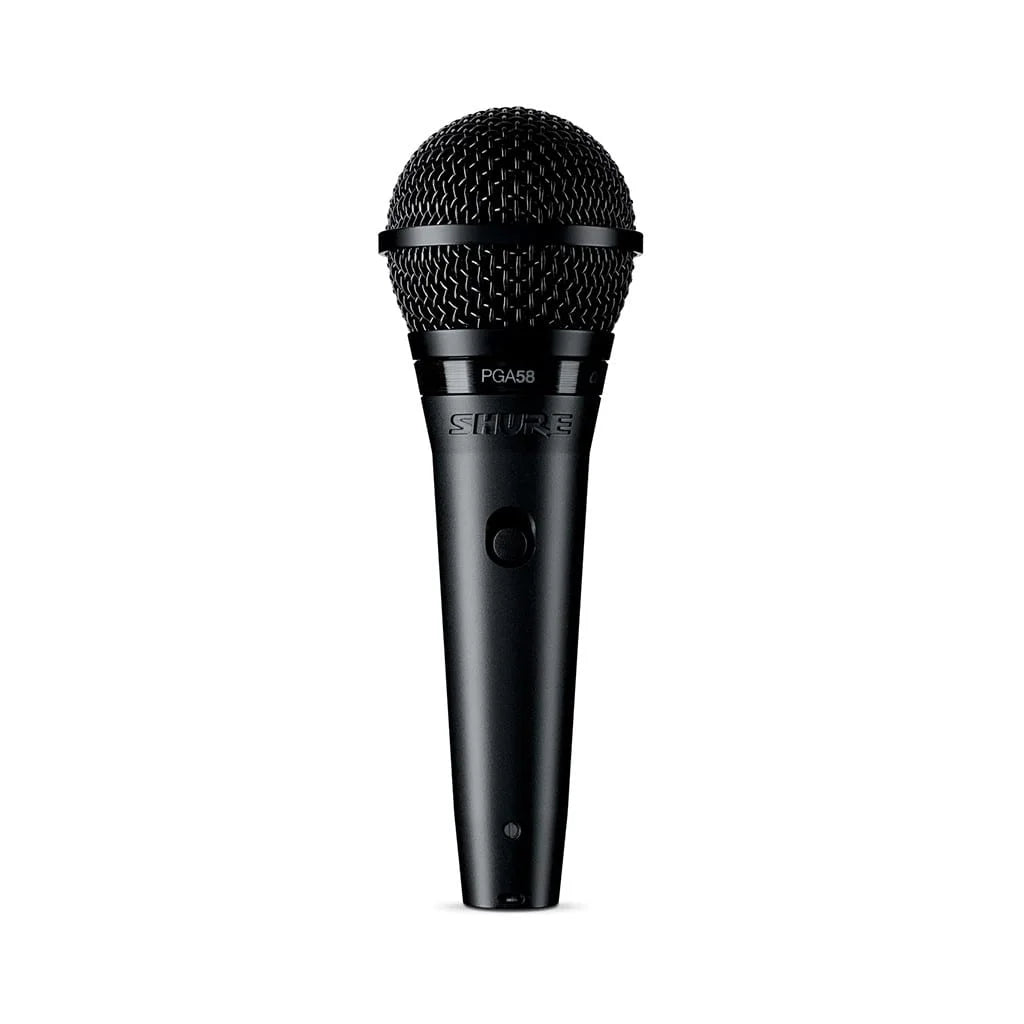 Shure PGA58 Cardioid Dynamic Vocal Microphone - Professional Handheld Mic for Live Singing, Podcasting & Studio Recording