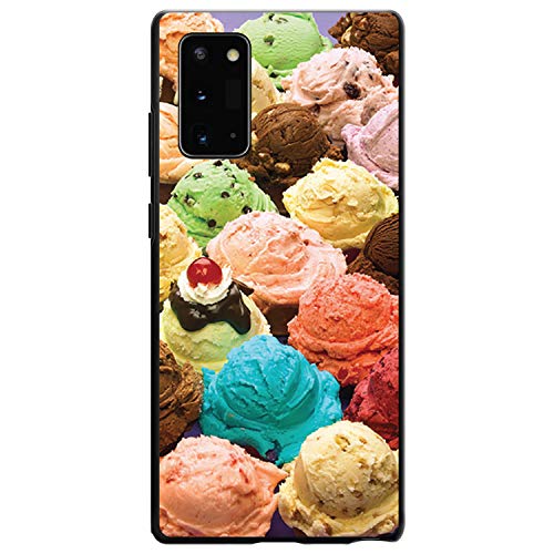 Ice Cream Scoops Cones On Black Case