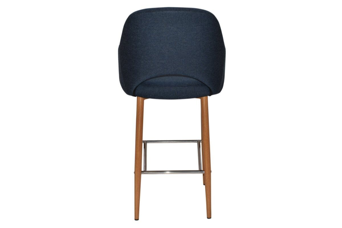 EZ Hospitality Avalon Stool with Arms - Light Oak Finish - 750mm Seat Height - Perfect for Kitchen Islands, Bars & Commercial Settings