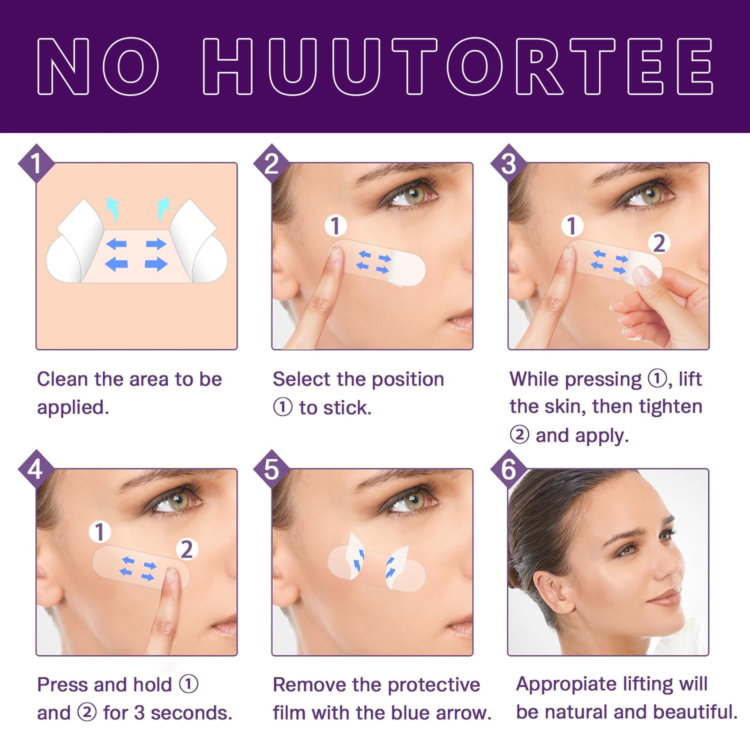 **Invisible Face Lift Tape - Instant Skin Tightening & Double Chin Reduction (60 Pcs) | Reusable Facial Lifting Stickers for Sagging Skin & Neck Firming | Perfect for Makeup, Events & Everyday Use**