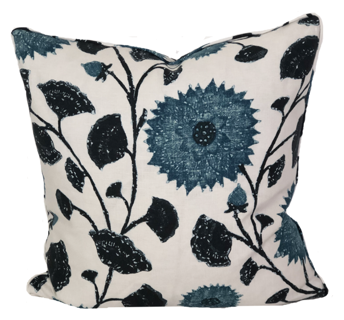 Premium Celandine Azure Pillow Cover - Soft & Breathable Cotton Pillowcase for Home Decor, Bedroom, Living Room, Sofa