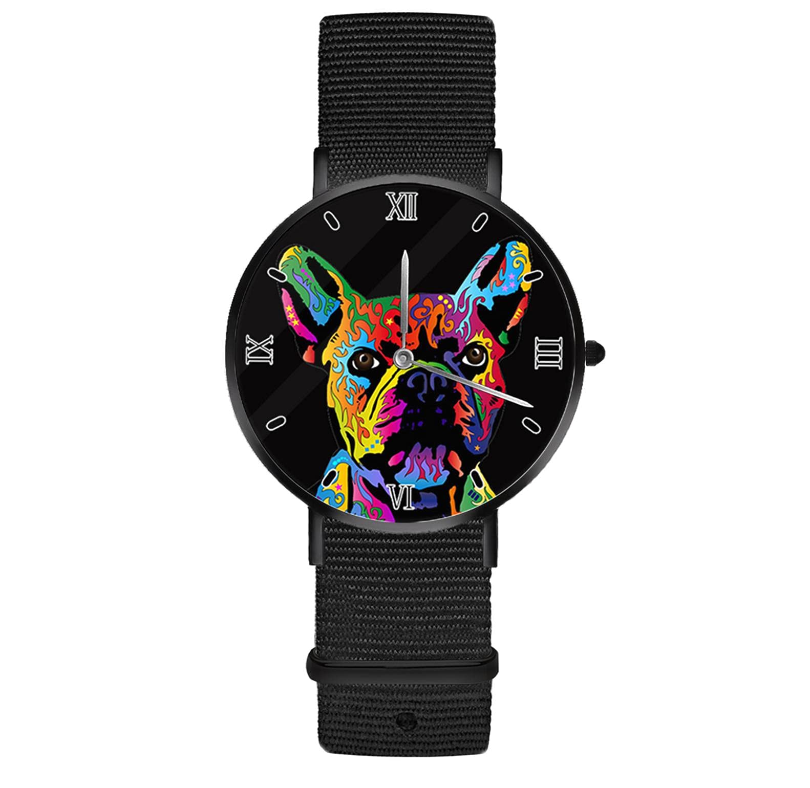 **Custom Personalized Watches for Men & Women - Thin Waterproof Fashion Dress Wristwatch with Nylon Mesh Band - Engraved Photo Watches - Perfect Gift for Anniversary, Birthday & Special Occasions**