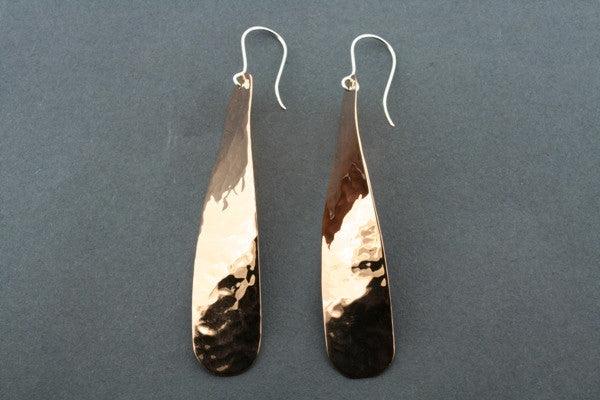 Handmade Hammered Twisted Copper Drop Earrings for Women - Boho Chic Jewelry for Parties, Weddings & Everyday Wear