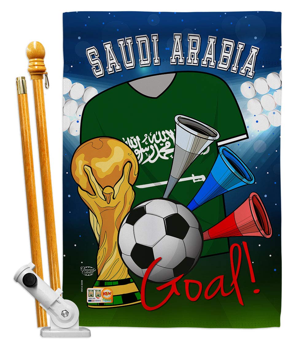Saudi Arabia World Cup Flag - Outdoor & Indoor Decor for Soccer Fans
