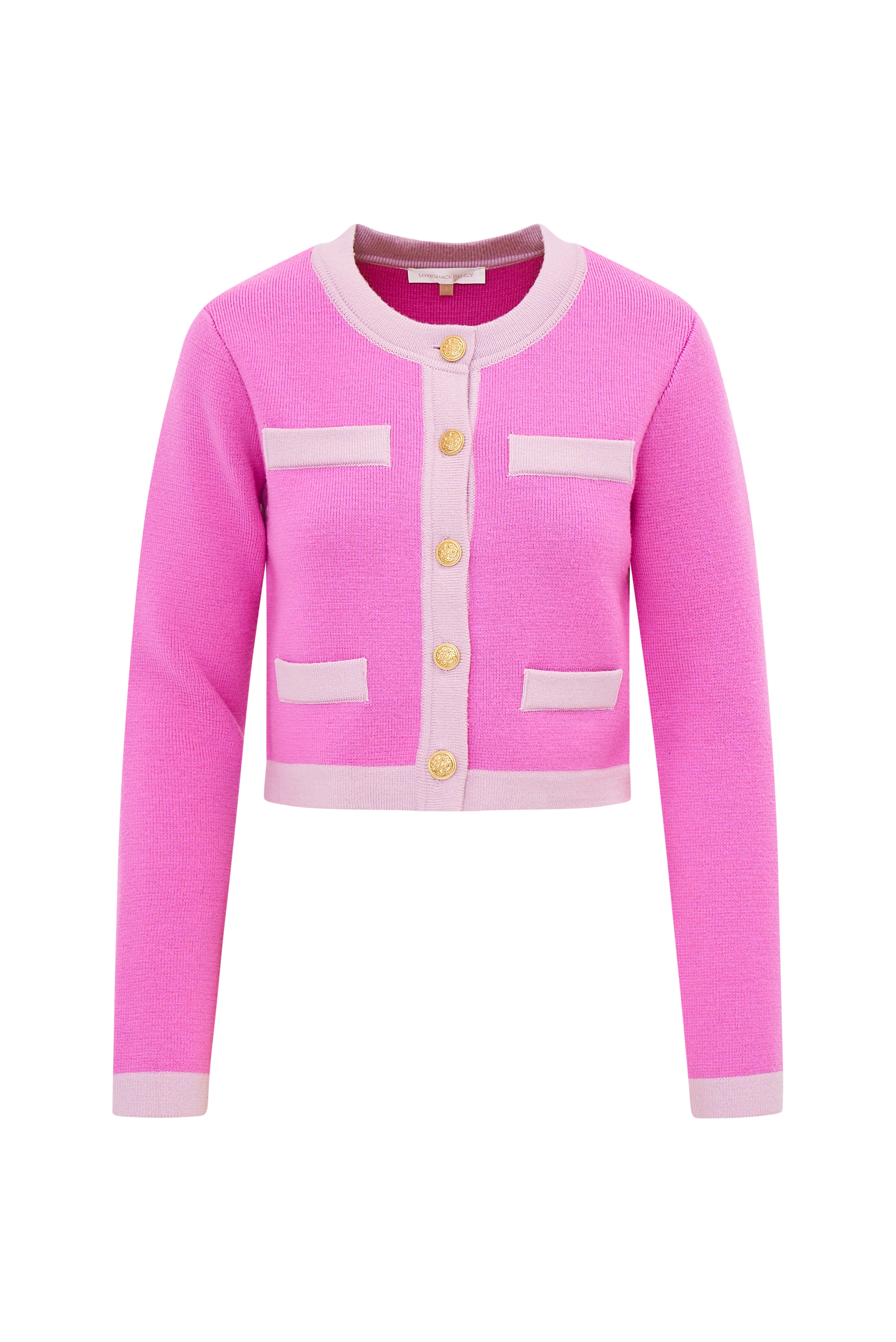 Elif Cardigan Women's Lightweight Knit Sweater - Fuchsia Pop Color, Soft & Comfortable for Casual Wear, Office, and Date Nights
