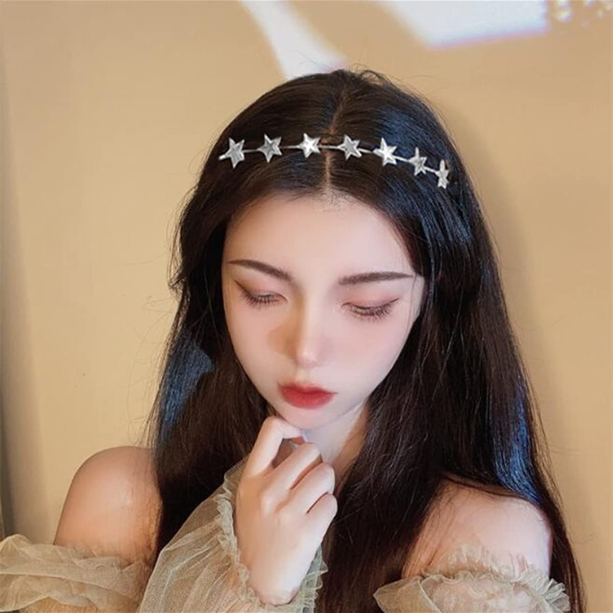 2 PCS Five-Pointed Star Headbands - Party, Birthday, Bridal Hair Hoops for Women & Girls (Random Colors) | Perfect for Cosplay, Festivals, Themed Parties & Photo Shoots