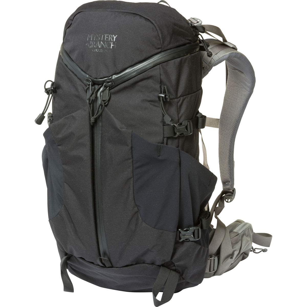 Mystery Ranch Coulee 25 Backpack - Lightweight Hiking Daypack with Built-In Hydration Sleeve, Black, Small/Medium - Perfect for Outdoor Adventures, Camping & Travel