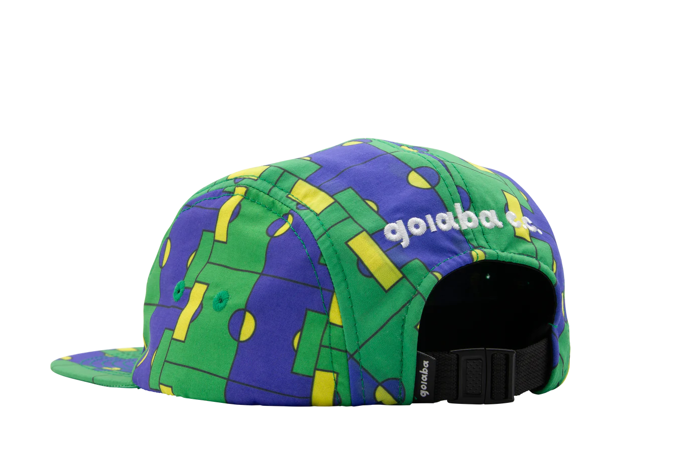 Goiaba E.C. Campo 5 Panel Nylon Hat - Brazil Flag Print Adjustable Snapback Cap for Men & Women - Perfect for Outdoor Activities, Travel & Sports