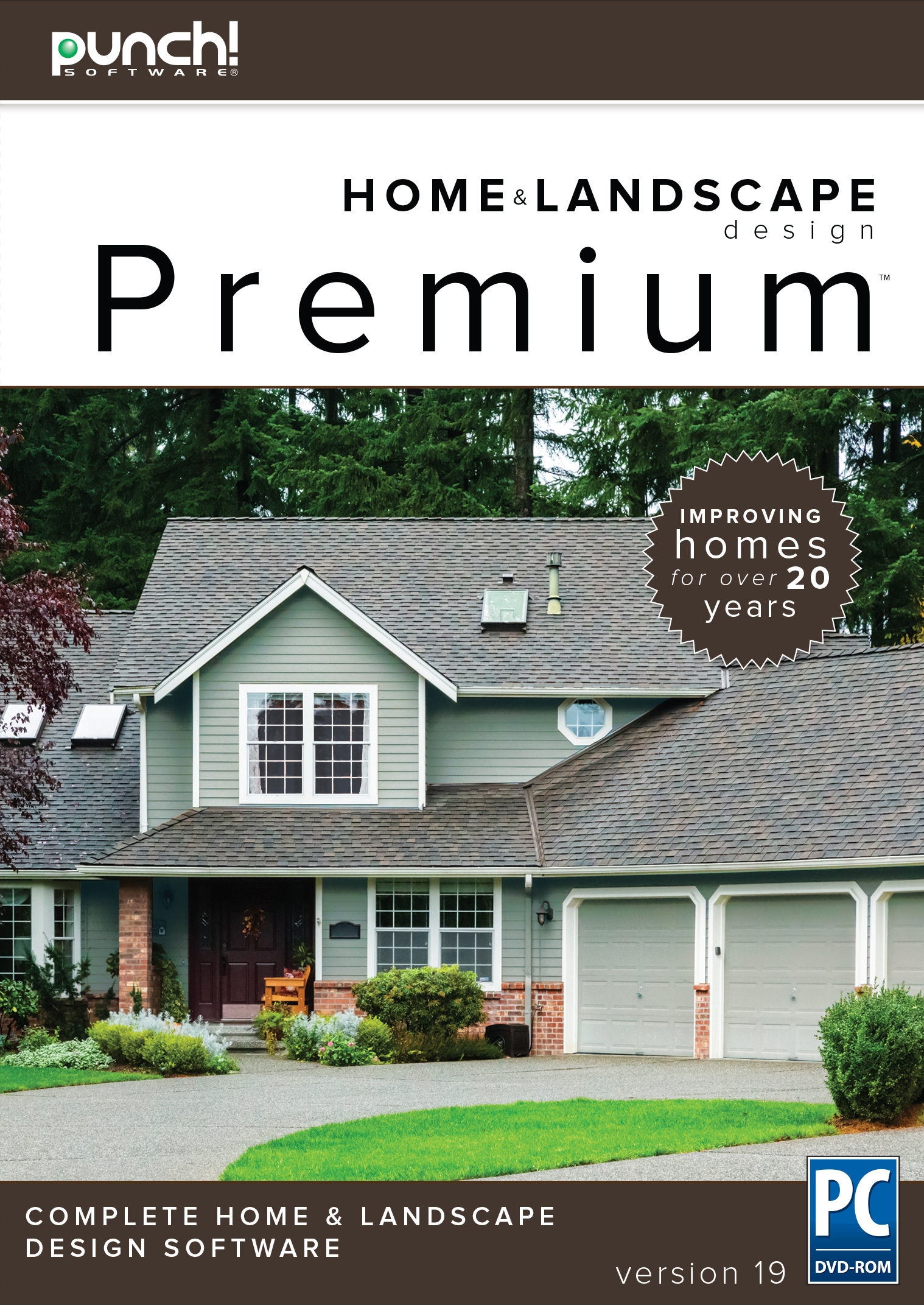Punch! Home & Landscape Design Premium v19 - Powerful Home Design Software for Windows PC [Digital Download] - Perfect for DIY Home Renovation, Interior Design & Outdoor Landscaping Projects