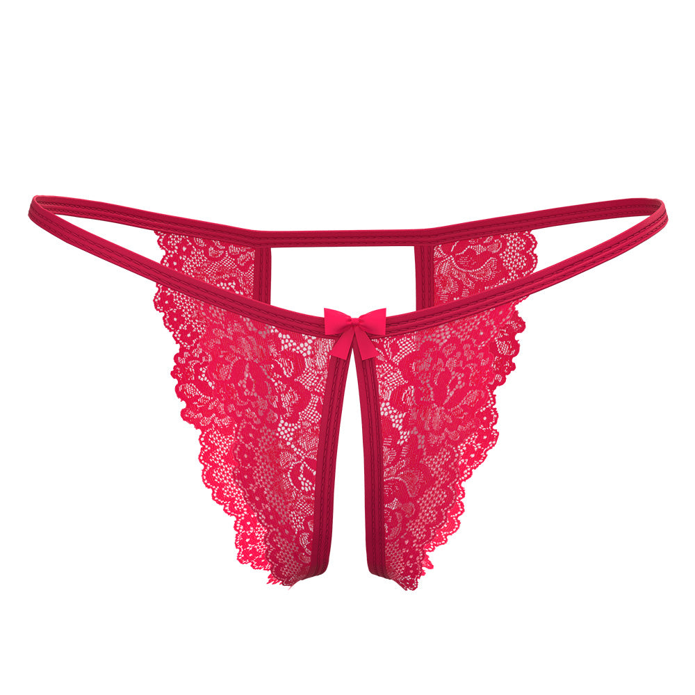 UV Reactive Lace Crotchless Panty - Open Back Design for Women | Perfect for Nightlife, Rave & Sensual Occasions