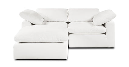 3-Seat Aspen Modular Sectional Sofa - Modern L-Shaped Couch for Living Room, Apartment & Small Spaces - Soft Fabric Upholstery with Reversible Chaise
