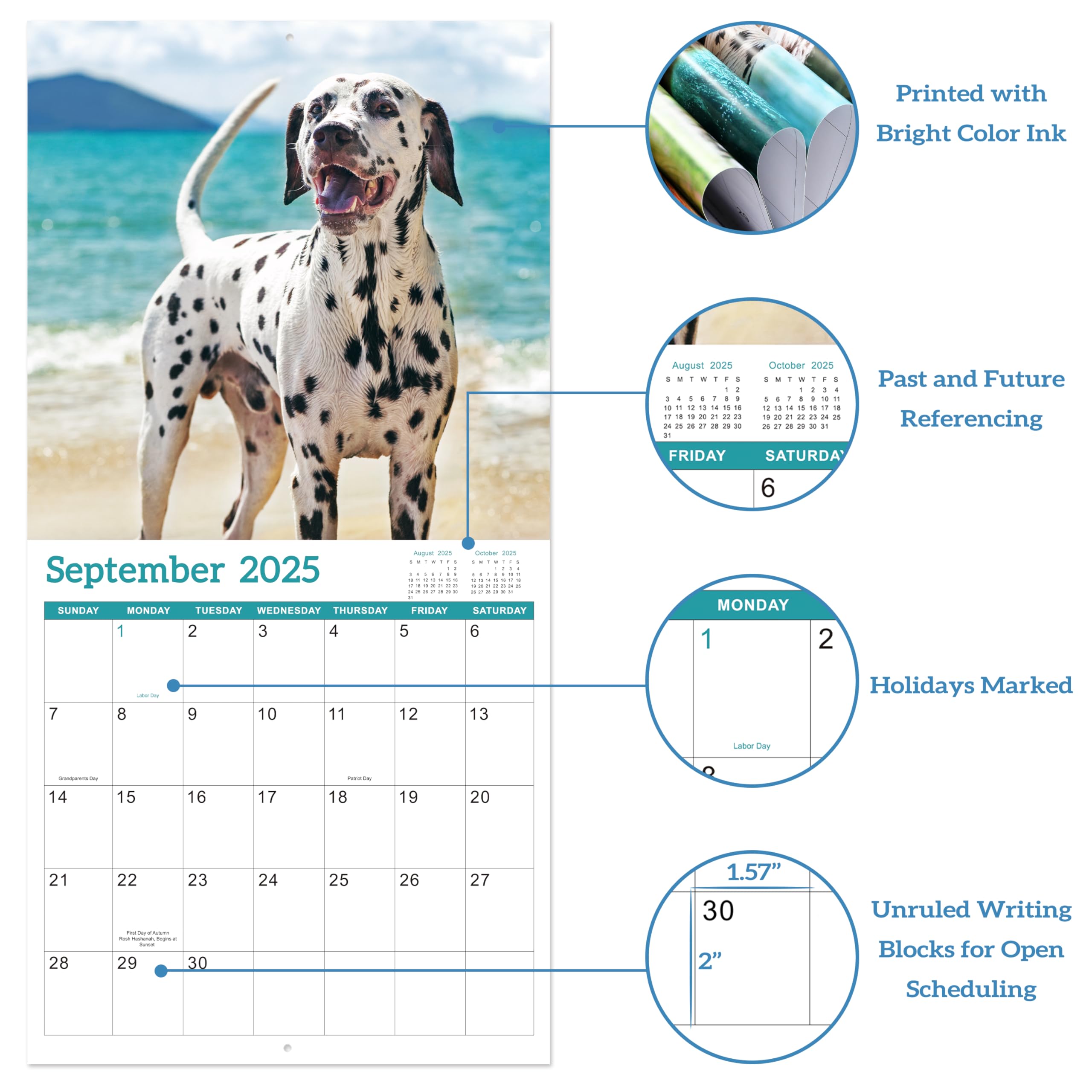 2025-2026 Wall Calendar - 18 Month Large Monthly Planner from July 2025 to December 2026, 12x24 Inches Open Format with Blank Date Boxes, Funny Office & Home Decor Gift for Coworkers, Friends & Family - Perfect for Planning, Scheduling & Home Organization