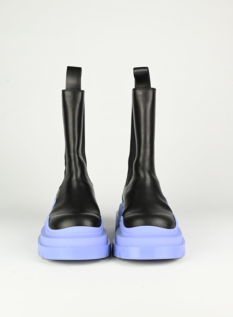 Bottega Veneta Black & Lilac Boots Size 36.5 - Stylish & Comfortable for Women's Fall Fashion, Office Wear & Night Out