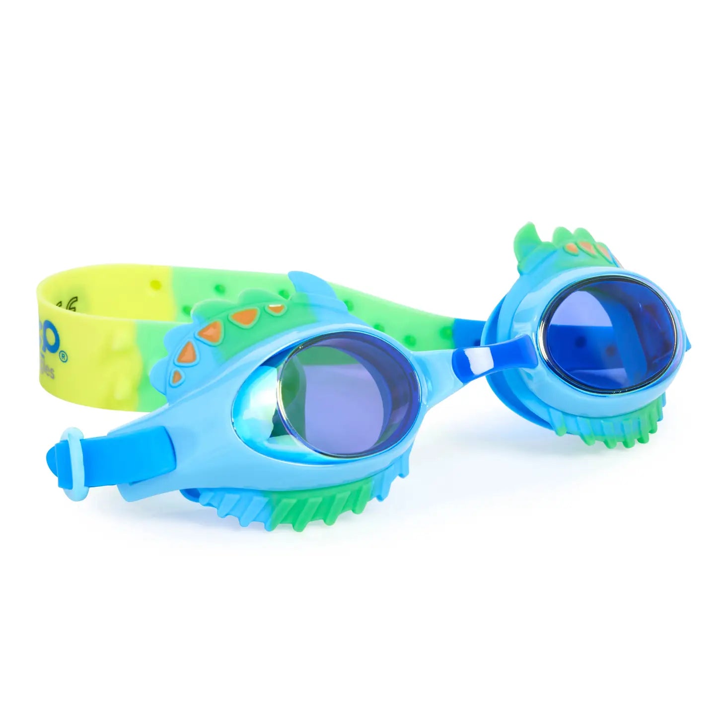 Bling2O Jurassic Hybrid Light Blue Dinosaur Swim Goggles for Kids - Fun Dinosaur-Themed Swimming Gear for Pool, Beach & Water Play