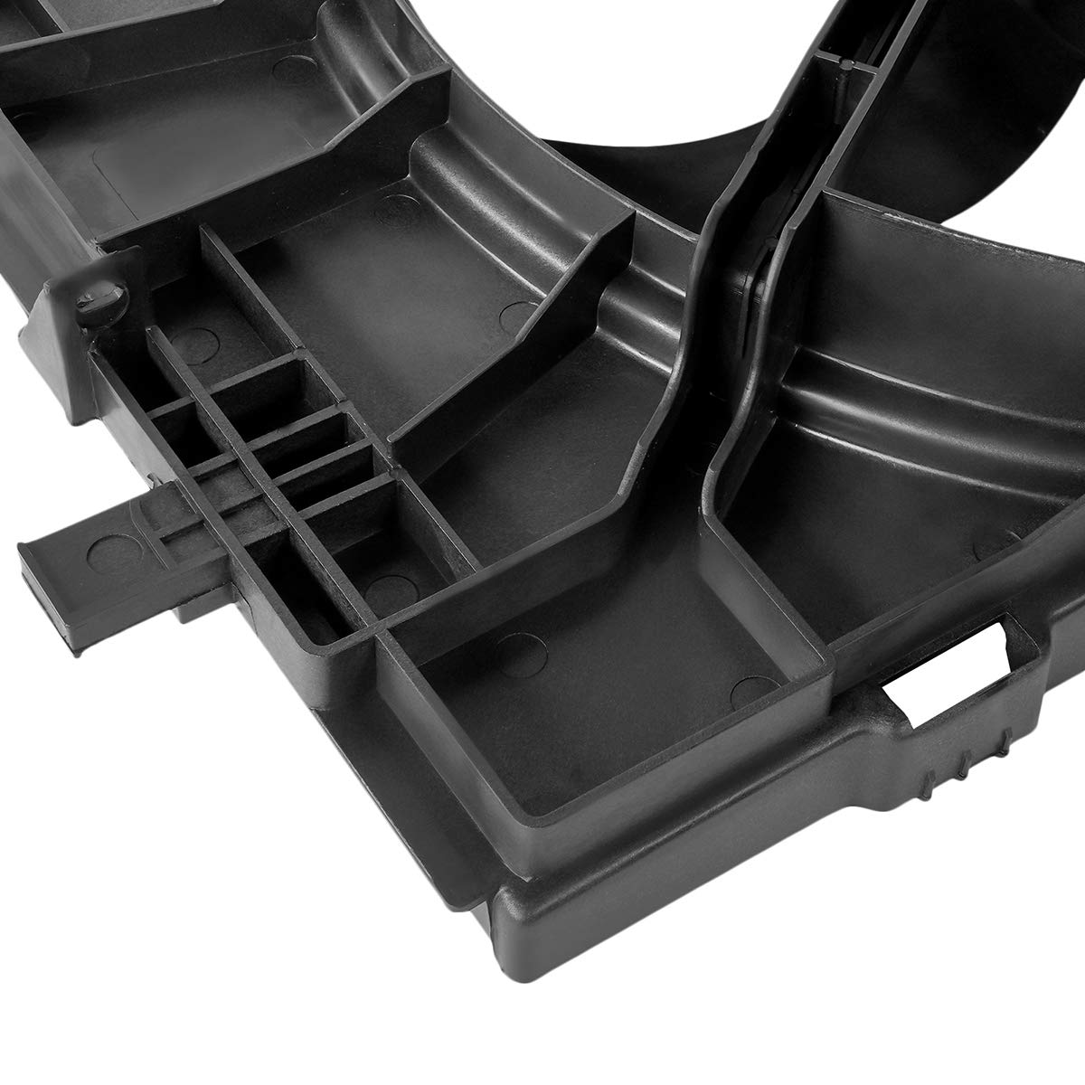 DNA MOTORING OEM-RF-0090 Black Radiator Cooling Fan Assembly - High Efficiency Direct Replacement for 06-09 Ford Fusion, 06 Lincoln Zephyr & 06-09 Mercury Milan | Improved Cooling Performance for Hot Weather & Heavy Traffic Driving