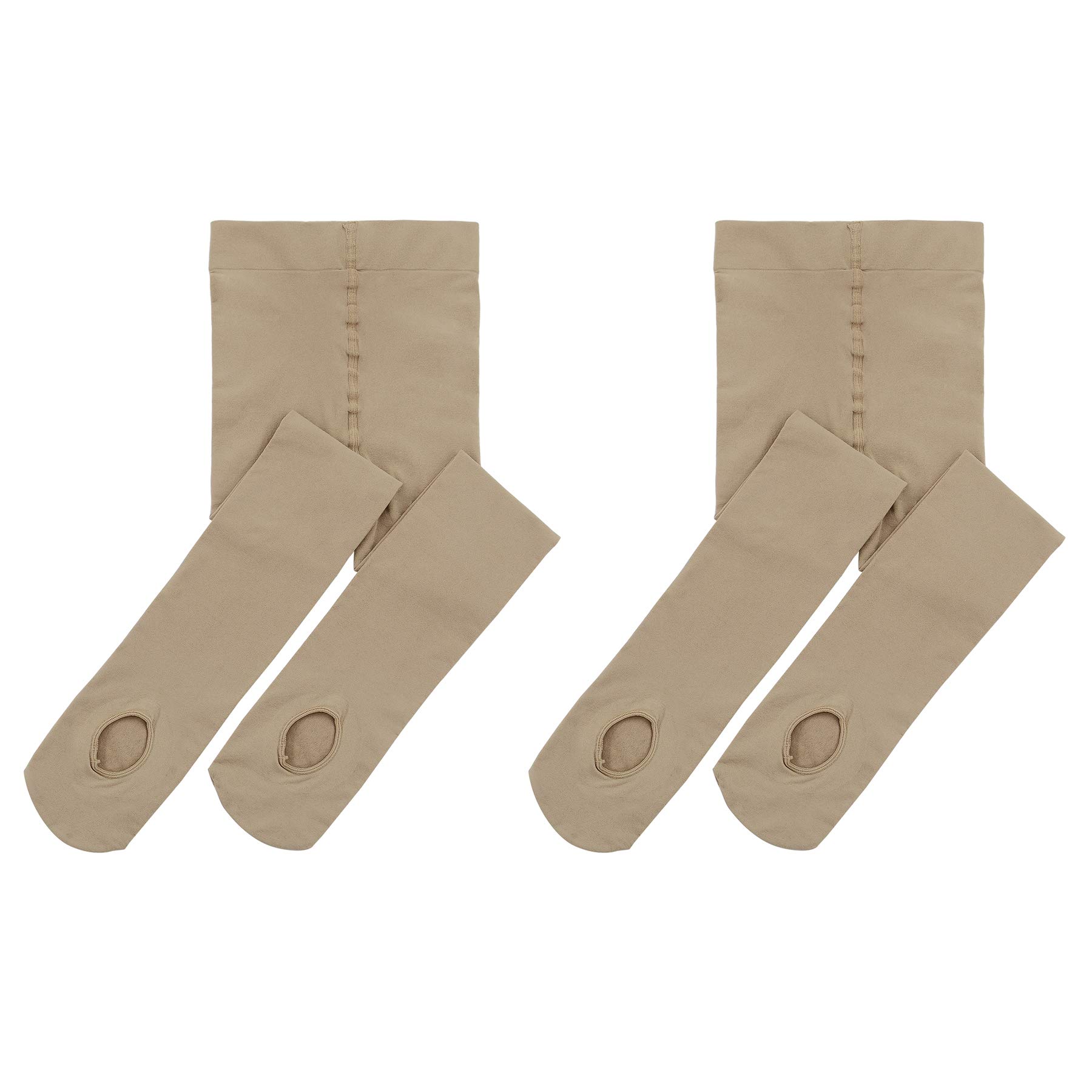 Zando Girls Ballet Dance Tights - Ultra Soft Convertible Tights for Ballet & Transition Dance | Kids & Students Dancewear | Perfect for Ballet Class, Recitals & Dance Practice