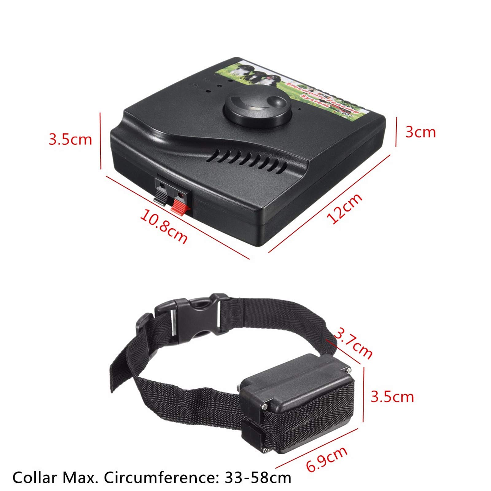 Underground Electric Dog Fence System - Waterproof Rechargeable In-Ground Pet Containment with Vibration, Shock & Tone Correction for Small, Medium & Large Dogs (3-Dog Kit) - Perfect for Backyard Safety & Dog Training