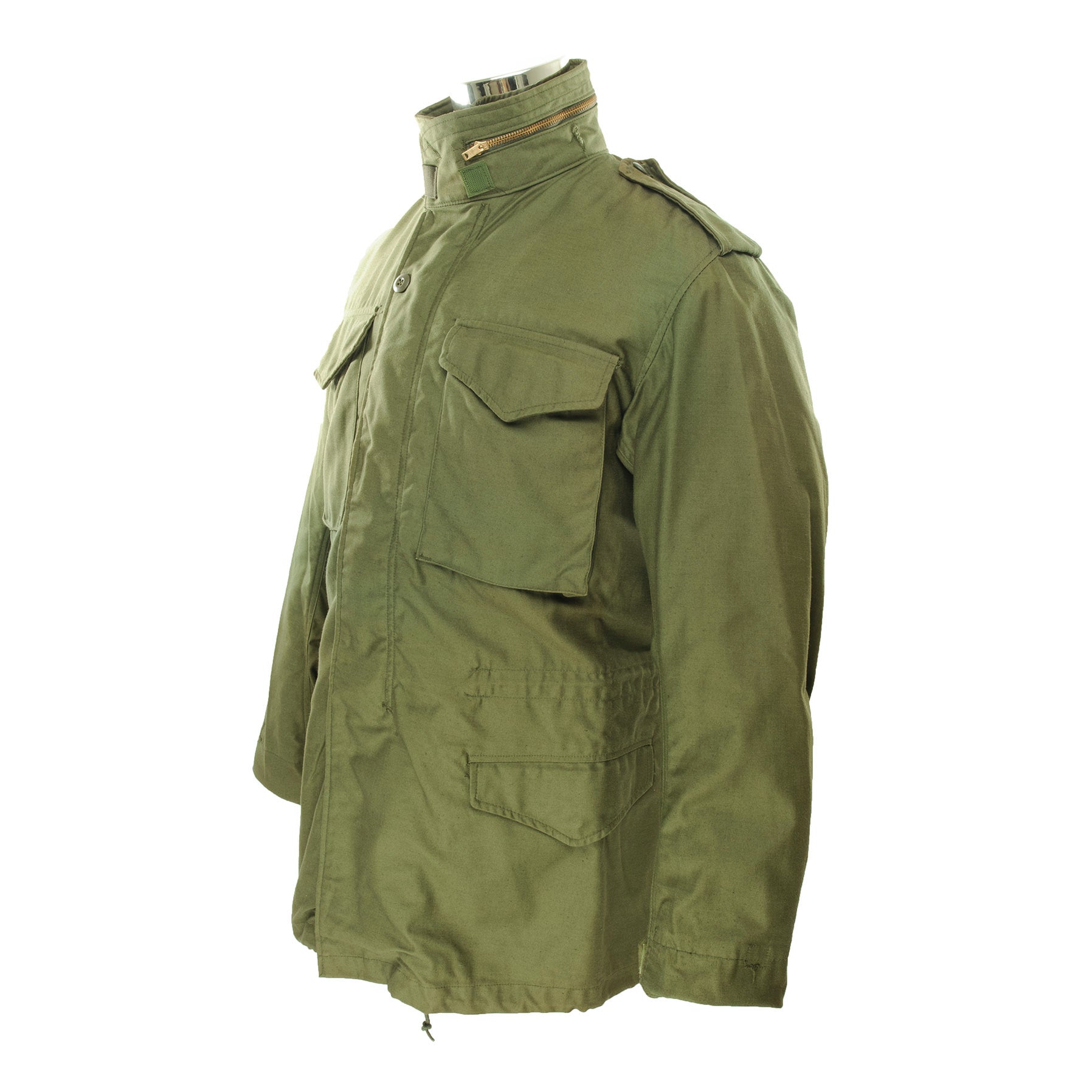Vintage US Army M-1965 M65 Field Jacket 1982 - Small Long Size | Military Green Tactical Coat for Outdoor, Hiking & Casual Wear
