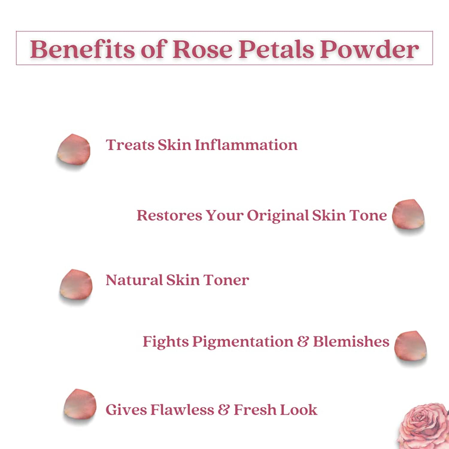 Oilanic 100% Pure Natural Rose Petal Powder for Skin & Hair Care - 2 Jars (200g) | DIY Face Masks, Hair Treatments & Aromatherapy